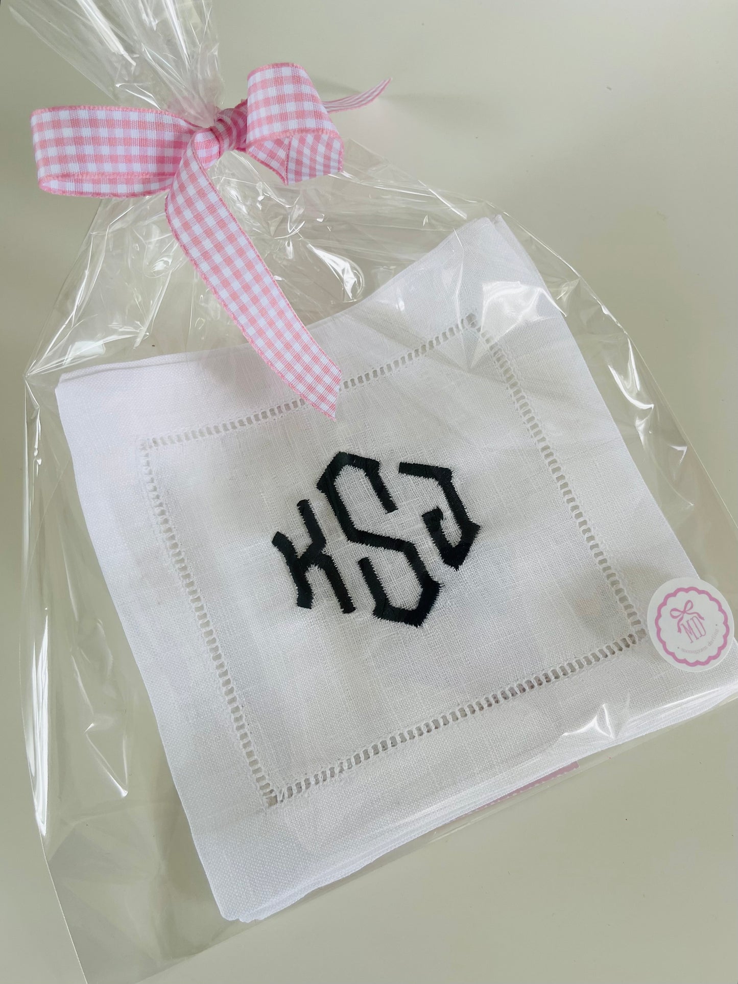 Cocktail Napkins with Monogram