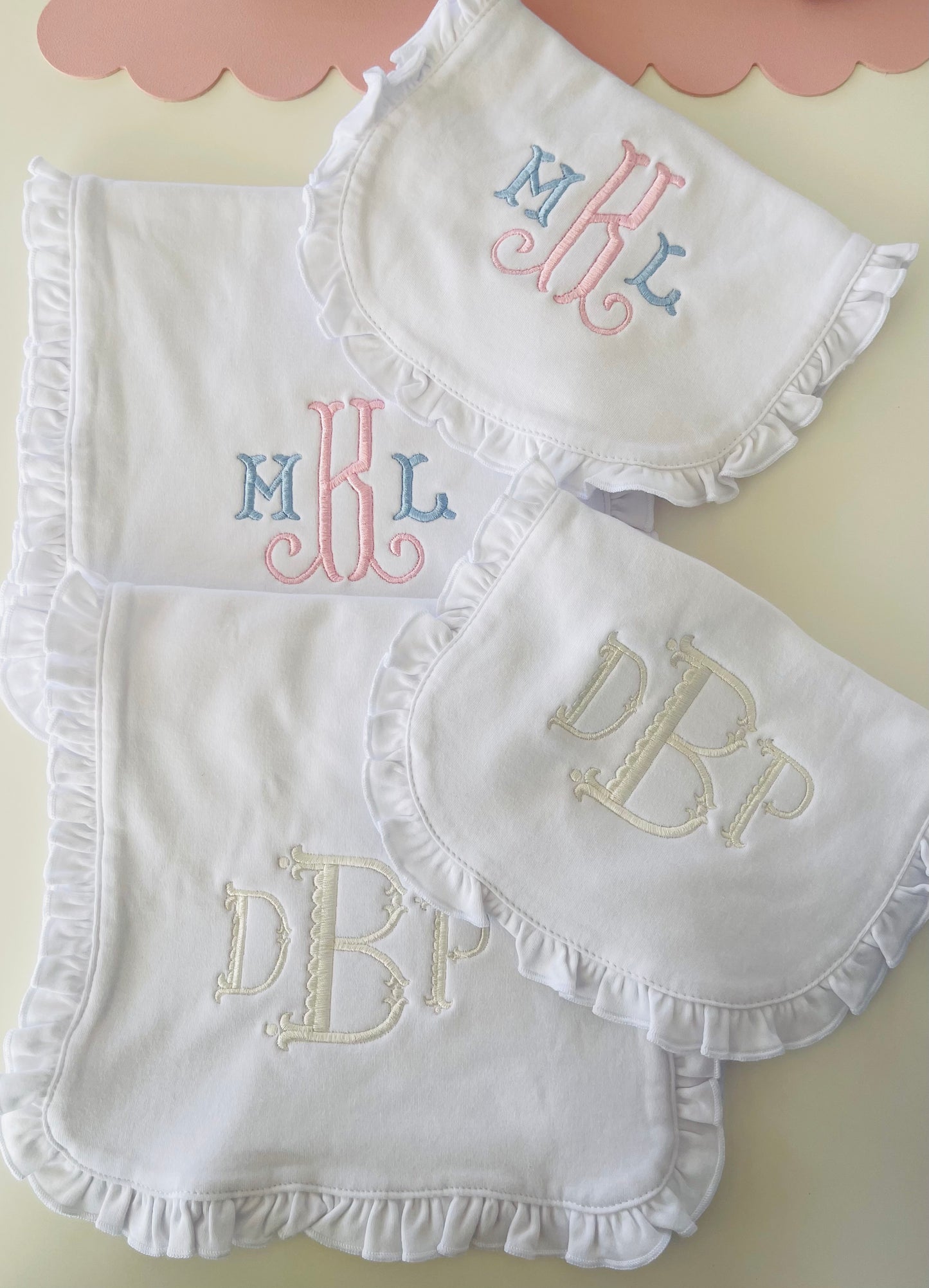 Bib/ Burp Cloth Set