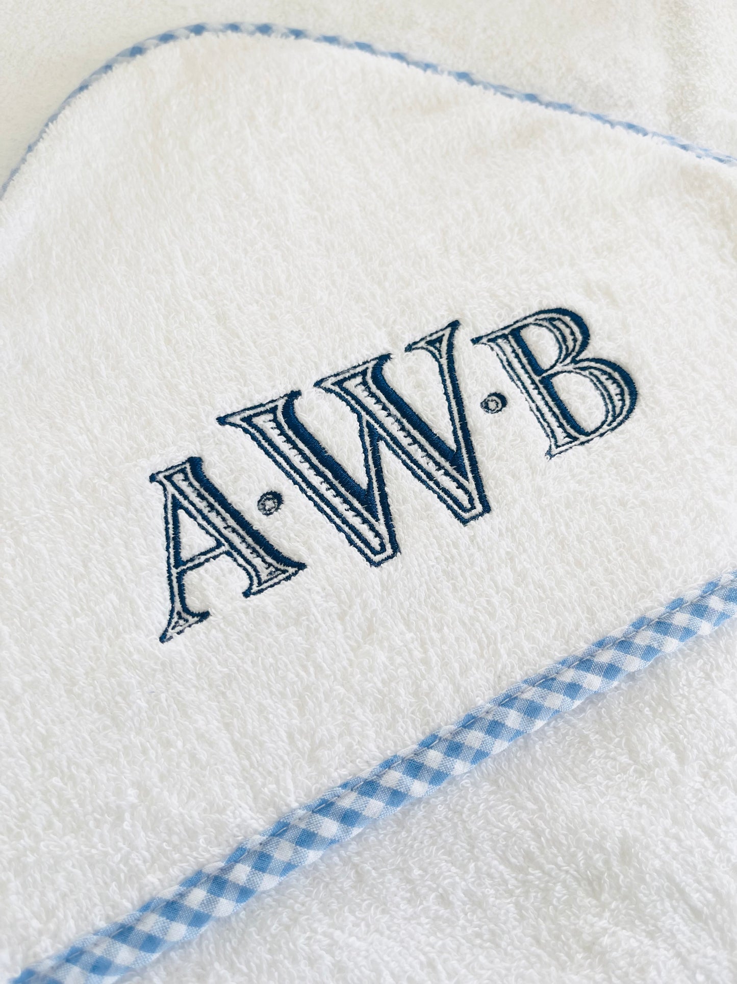 Gingham Hooded Bath Towels