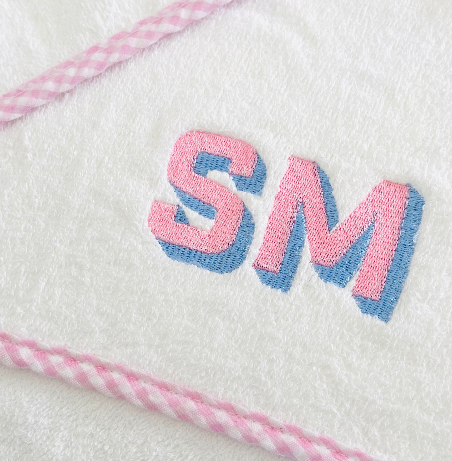 Gingham Hooded Bath Towels