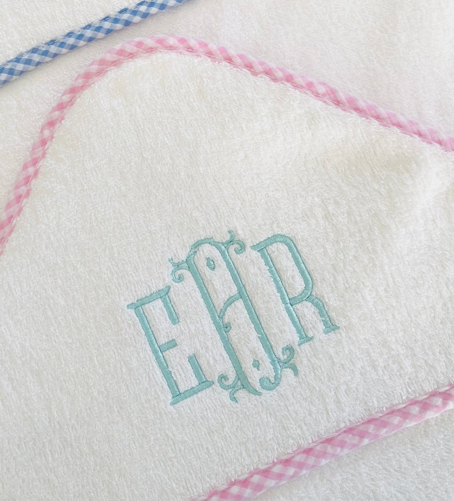 Gingham Hooded Bath Towels