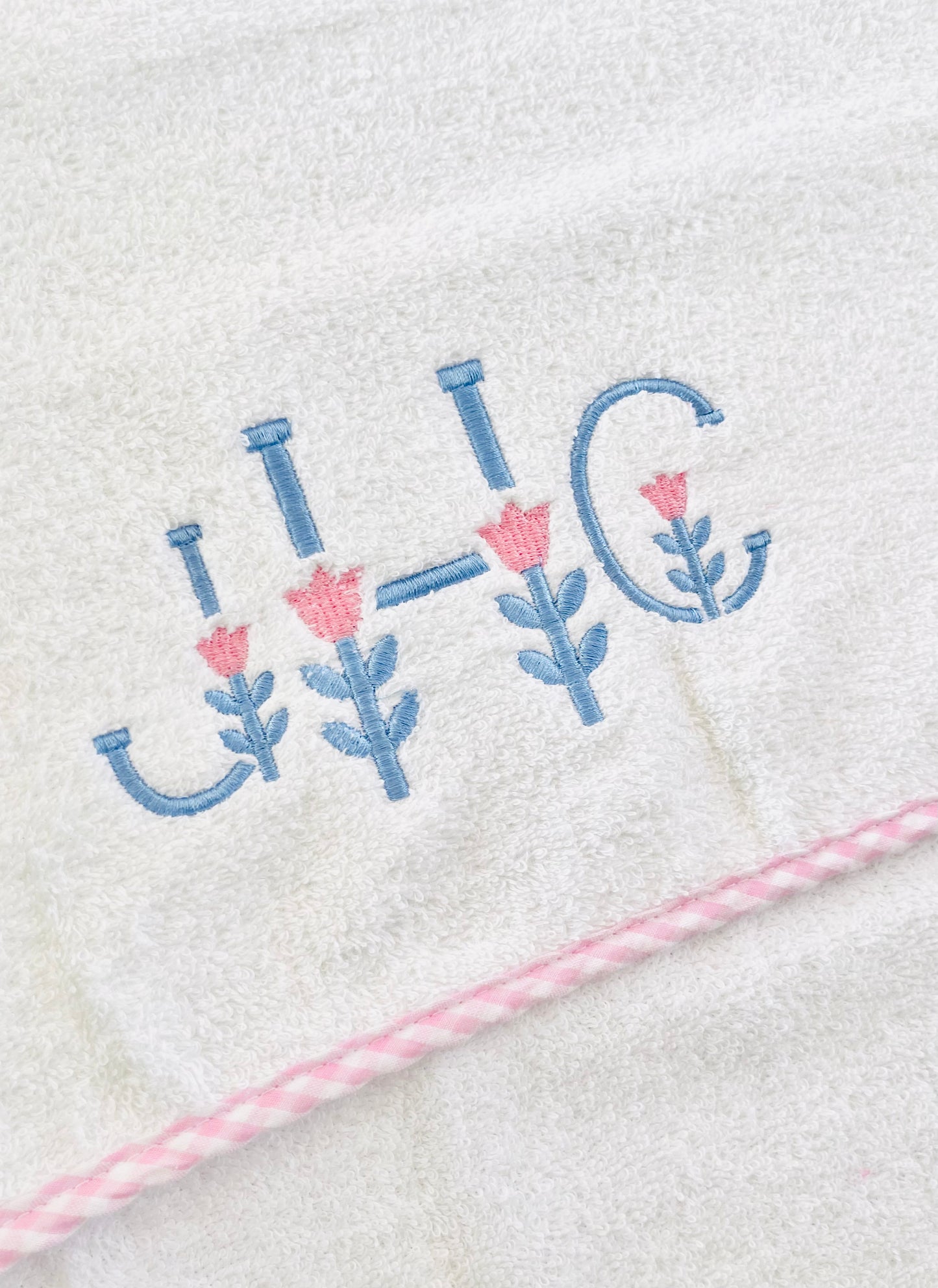 Gingham Hooded Bath Towels