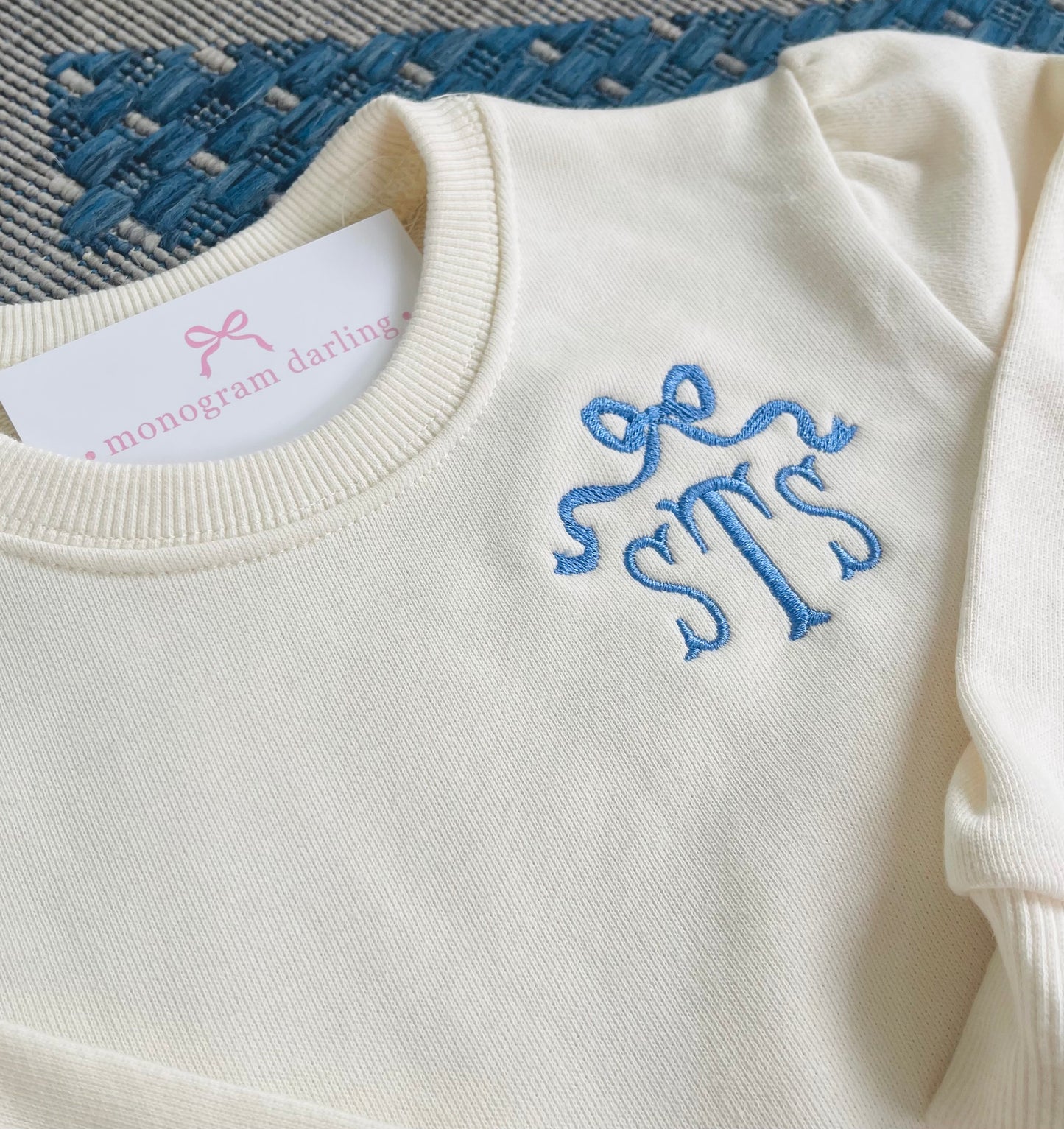 Girls Puff Sleeve Sweatshirt