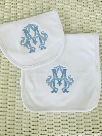 Bib/ Burp Cloth Set