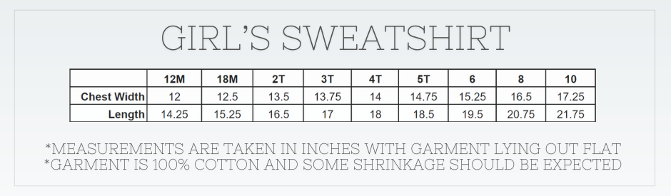 Girls Puff Sleeve Sweatshirt